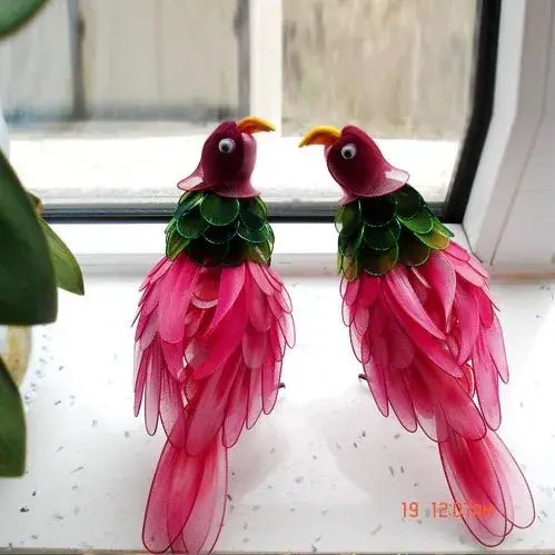 Nouveau! Fleurs en maille de couleur unie