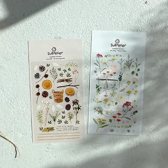 Suatelier – autocollants de plantes esthétiques