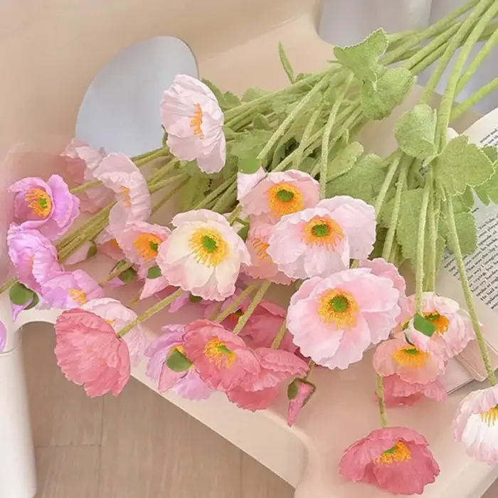 Fleur artificielle à 4 têtes