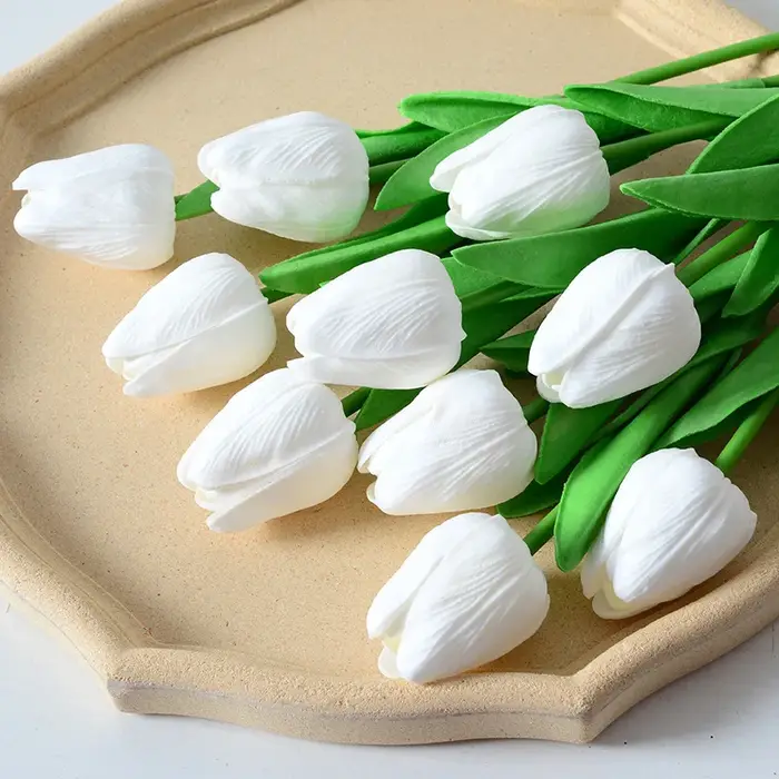 1 pièce tulipe fleurs artificielles vraies