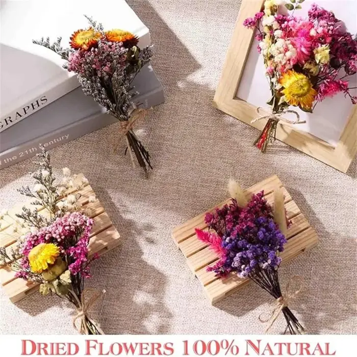 Boîte de matériaux floraux séchés en vrac pour l'artisanat