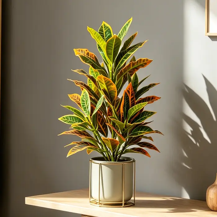 Plantes artificielles de croton de 24-41 cm
