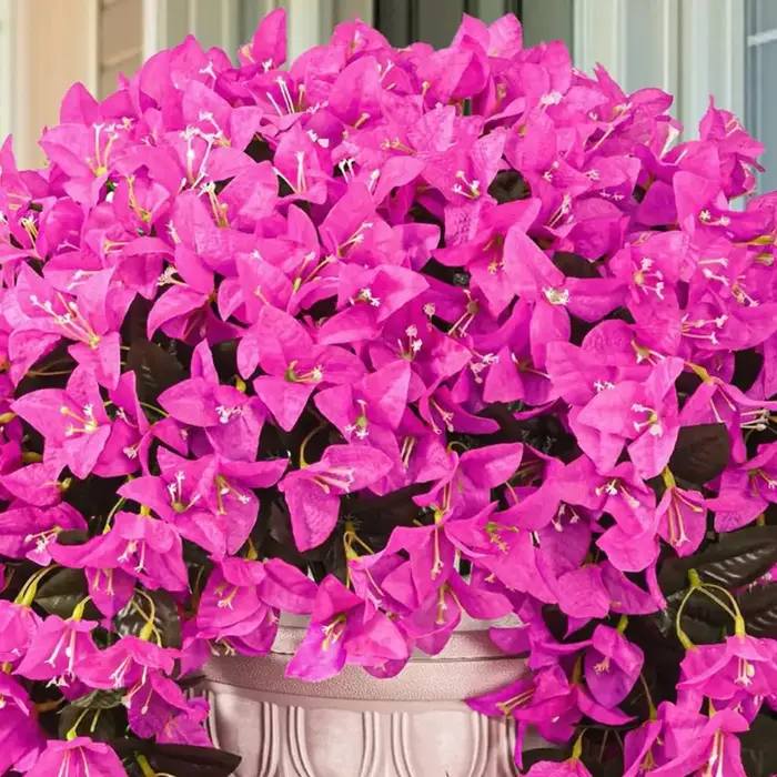 2 pièces suspendues artificielles bougainville réaliste fausse fleur fête de mariage jardin cour tenture murale