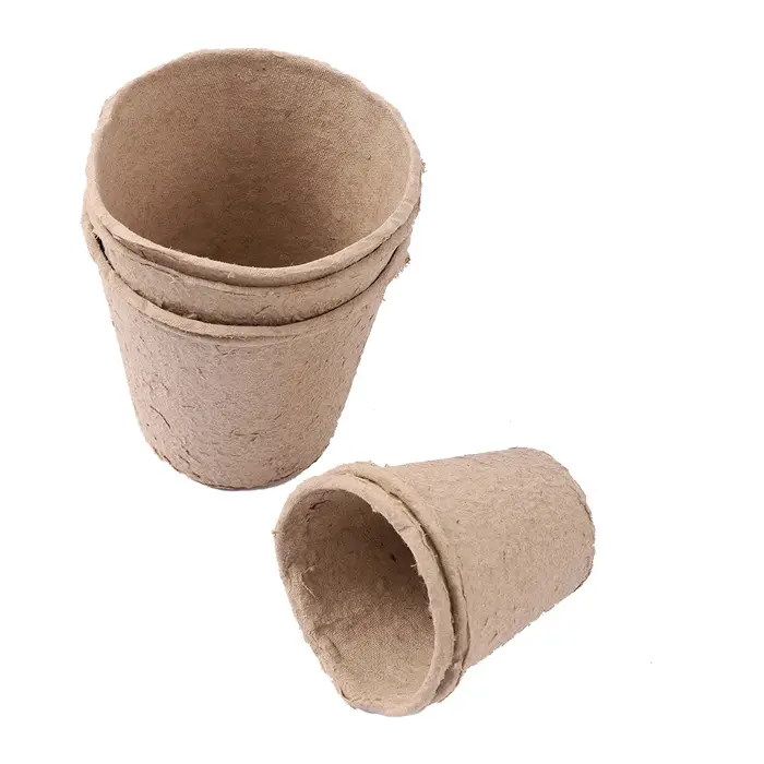 Pots ronds de tourbe de jardin