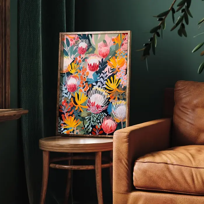 1/3 pièces australie Banksia fleurs plantes impressions sur toile fleur native affiches d'art mural pour galerie