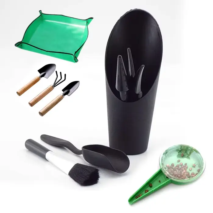 Kits d'outils de jardinière de jardin bricolage pot de fleur plante pépinière plateau en pot pelle r