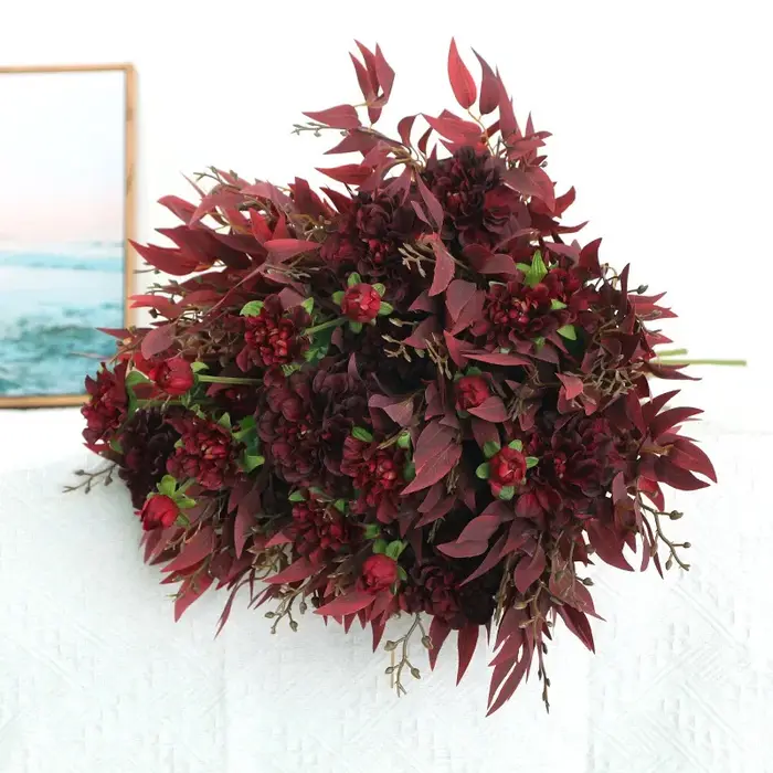 Fleurs Artificielles en Feuilles de Saule