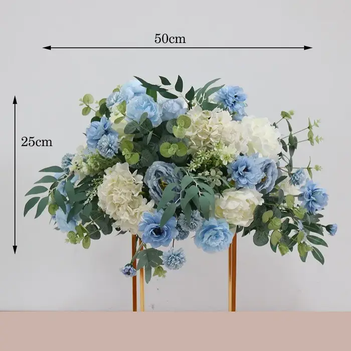Fleurs artificielles pour décoration de mariage, scène de fête, fleurs de coin, toile de fond, décoration de maison, festival, boule florale