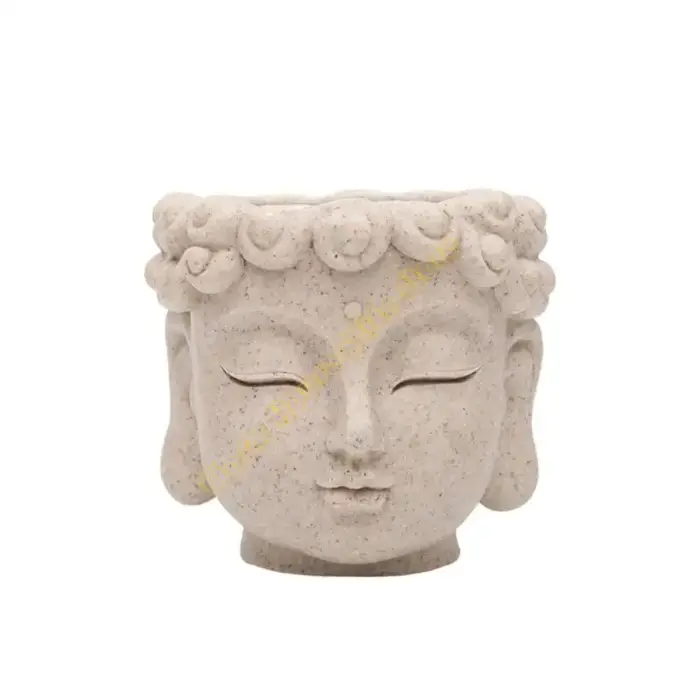 Jardinière bouddha en résine décorative pour plantes succulentes, décoration intérieure extérieure D