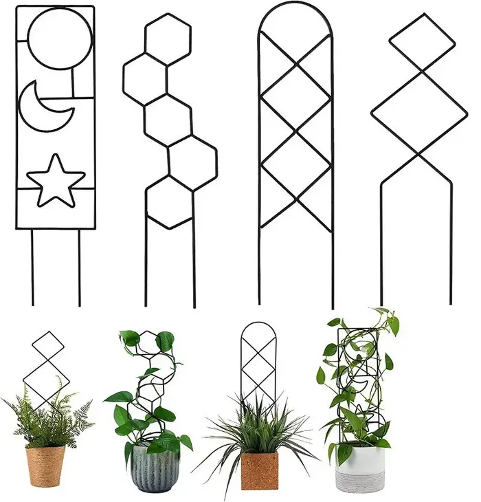 Cadre d'escalade en métal pour plantes