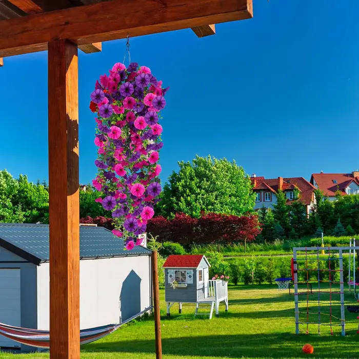 Fleurs artificielles vigne gloire du matin mariage maison chambre décor nouvel an extérieur jardin cour coloré cadeaux de couleur vive
