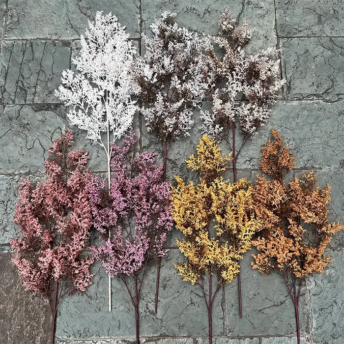 Nouvelle fleur artificielle mariage peinture à l'huile cryptée branches mortes automne rime décoration