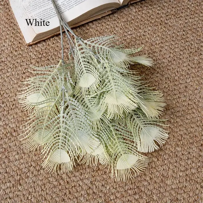 Plante Artificielle en Queue de Paon de 37cm, Décoration d'Nikde Maison, de Mariage, Style Ins, Fleu