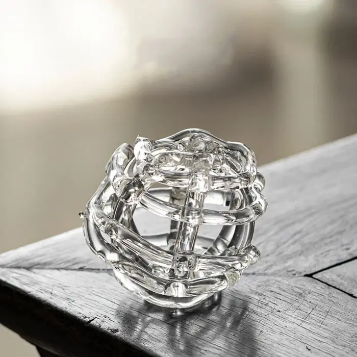 Vase en verre transparent en forme de boule pour fleurs, design inspiré du Zen, vase hydroponique mi