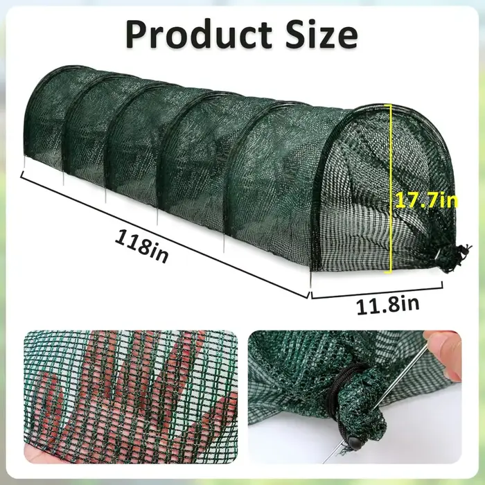 Serre pliable en maille 2-en-1 : Protection portable contre le soleil et la chaleur