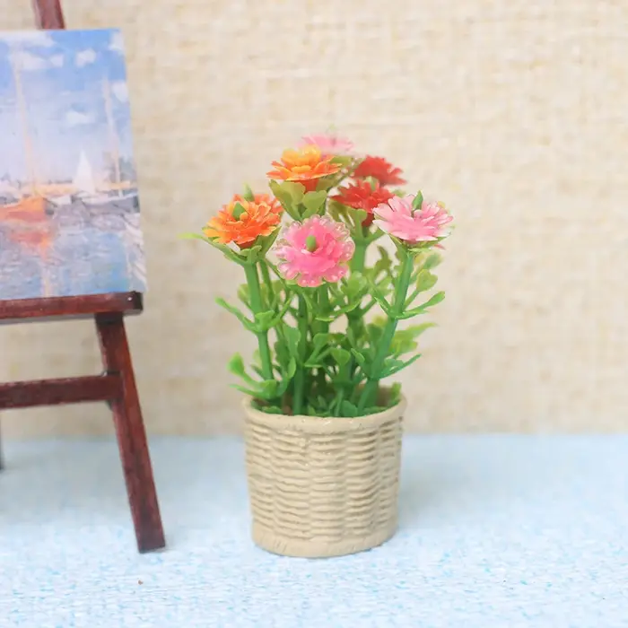 1 pièce, nouveau modèle d'arbre miniature vert en pot