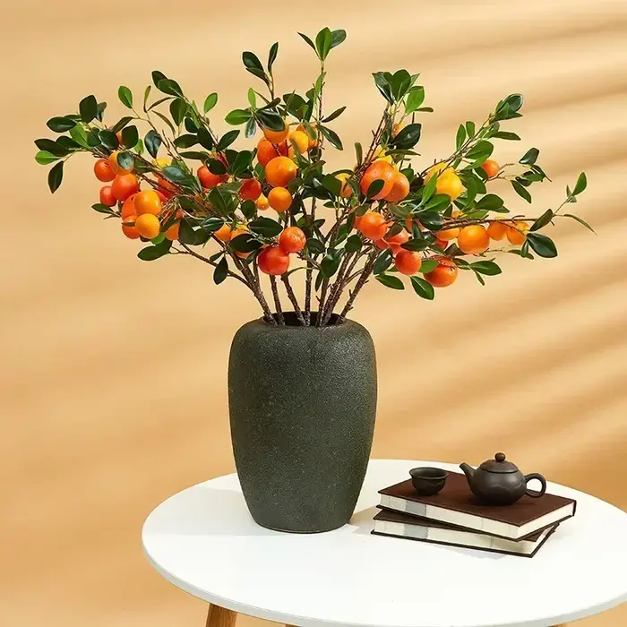 Décoration de maison Orange simulée