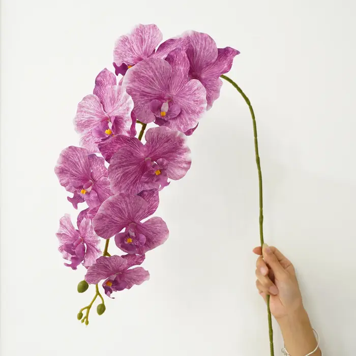 CHUXIN C4345 Bouquets d'orchidées artificielles à 9 têtes