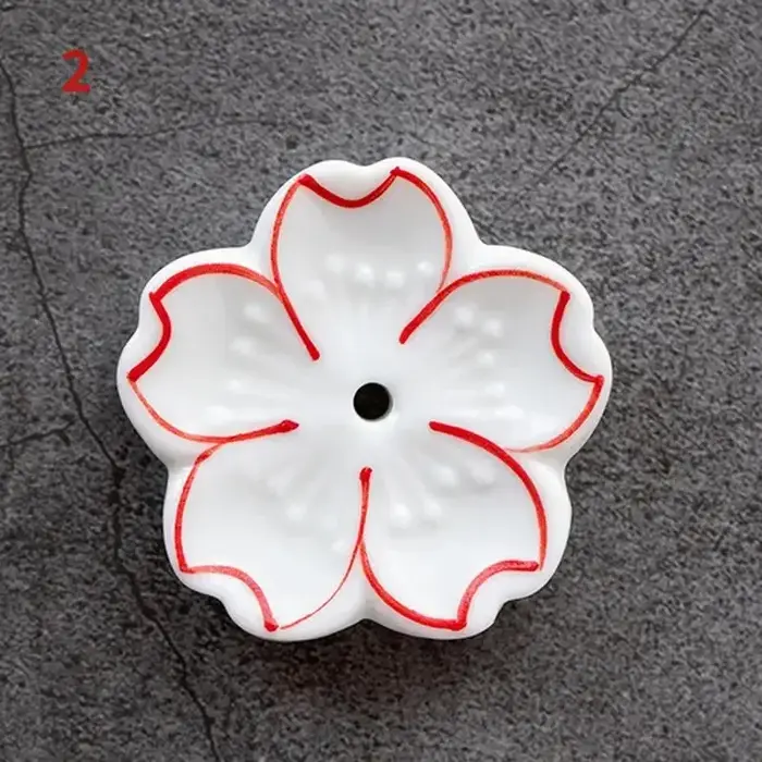 Brûleur d'encens en céramique sans fleur, porte-anciers, encensoir d'aromathérapie, ornement de salon de thé de bureau, décor à la maison