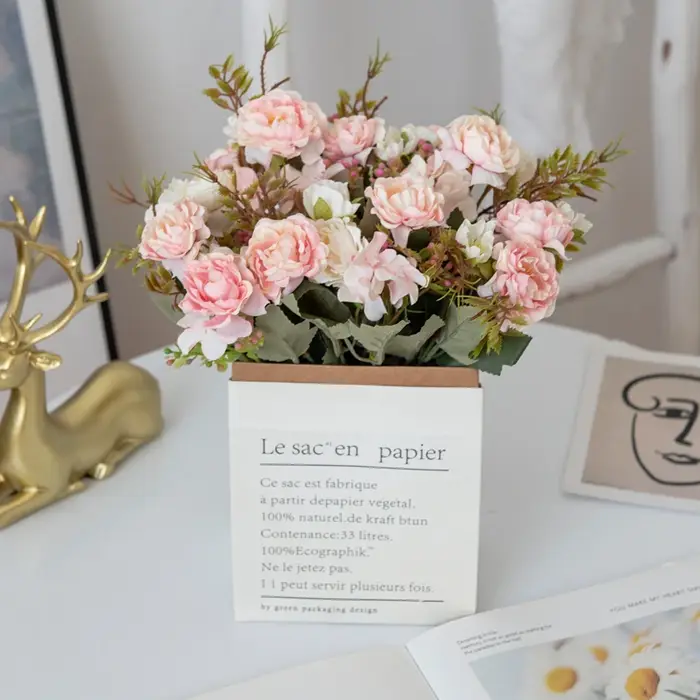 InjTea-Mini vase de plantes artificielles pour la maison