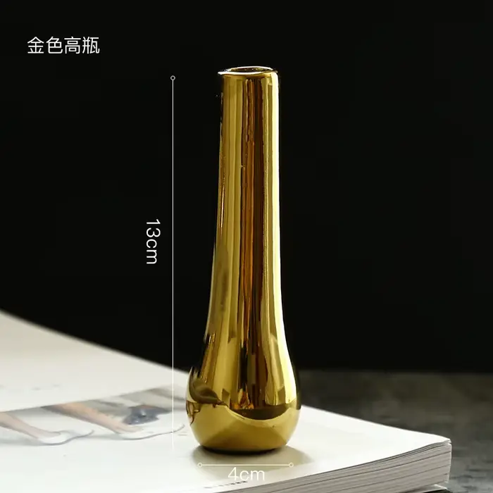Vase en céramique pour fleur séchée, petite bouteille, décoration de table, arranger les fleurs, acc