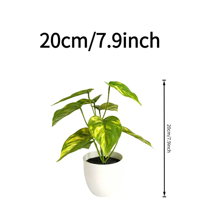 Plante artificielle en pot de 20 cm (7