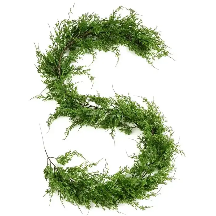 Plantes artificielles, herbe à queue de chat, vigne, verdure de Noël, fleurs pour la décoration de la maison et du jardin, vigne de pin et de cyprès artificielle