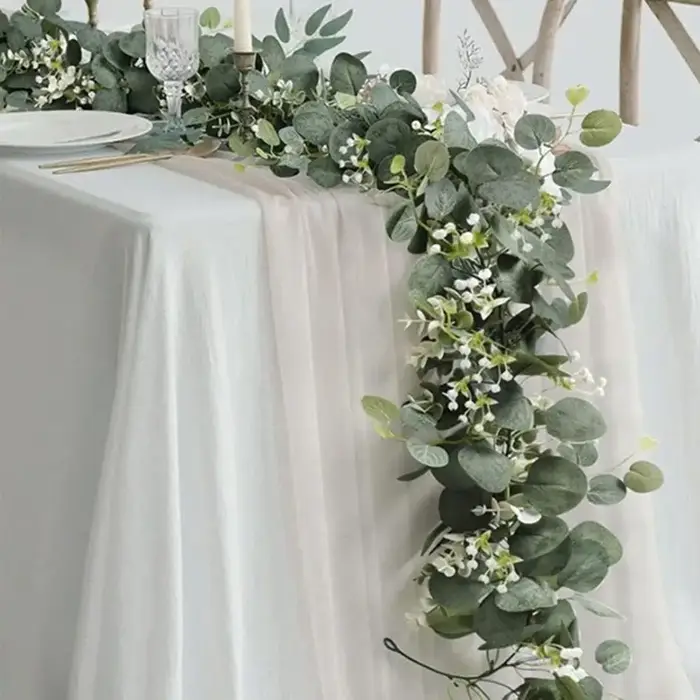 Plante artificielle, feuille verte
