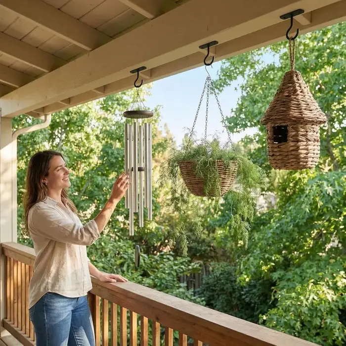 Crochets de plafond en métal antirouille pour suspendre des plantes
