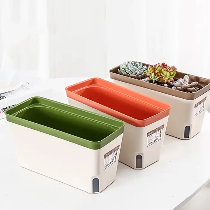 User inière rectangulaire décorative pour plantes d'intérieur