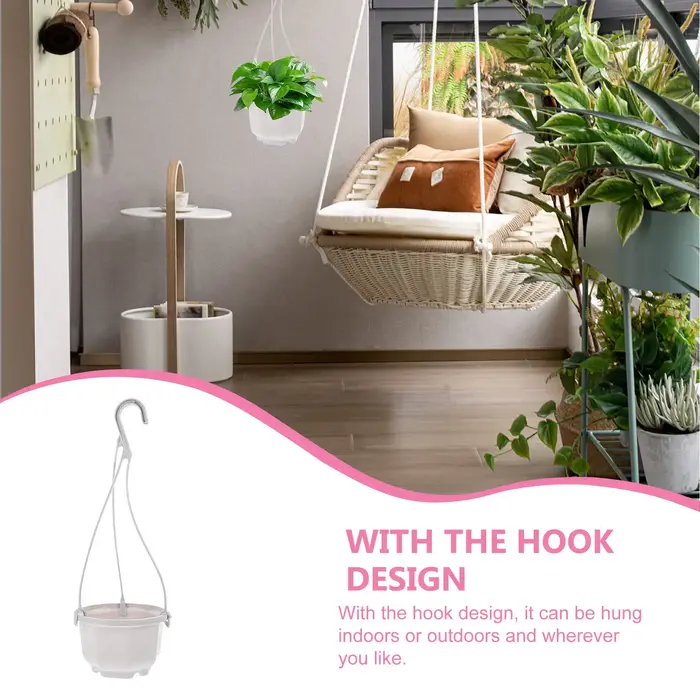 10 ensembles de pots de fleurs en plastique