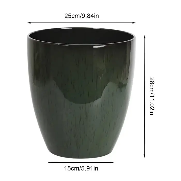 Pot de fleur en résine céramique