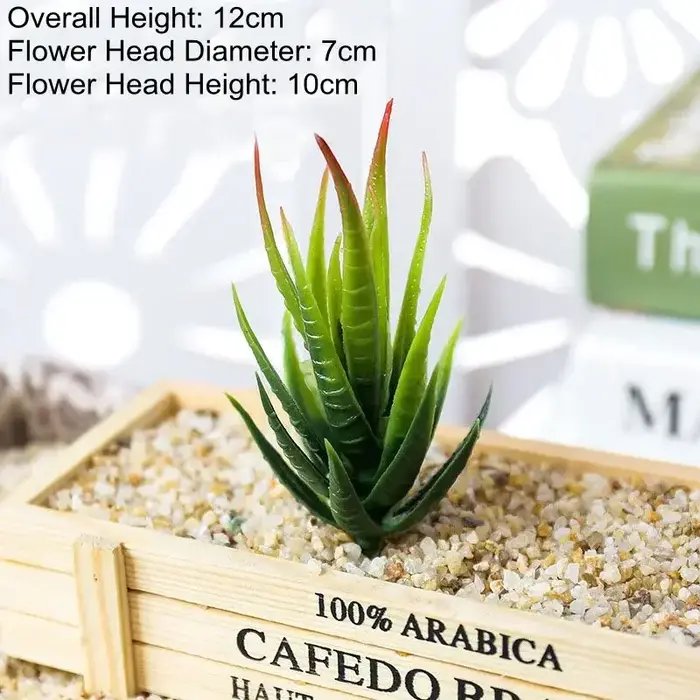 Plantes succulentes artificielles vertes bonsaï