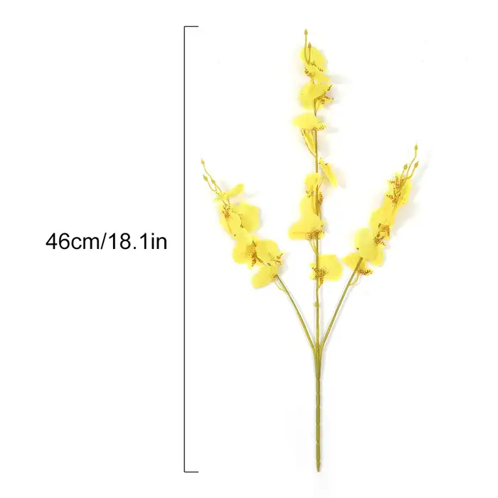 Fleur de cerisier de neige jaune artificielle