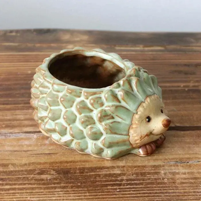 Jardinière en céramique hérisson mignon