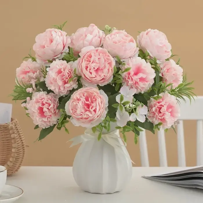 Bouquet d'hortensias artificiels pour mariage