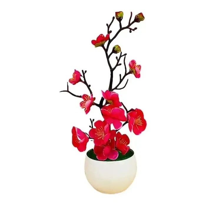 E8BD – arbre artificiel en pot, fleur réaliste, fausse plante, faible entretien, pour maison moderne, décoration jardin