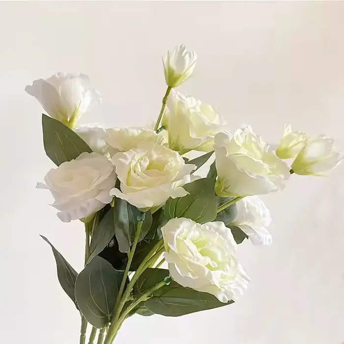 Fleurs artificielles en soie de Lisianthus de 27.5 pouces