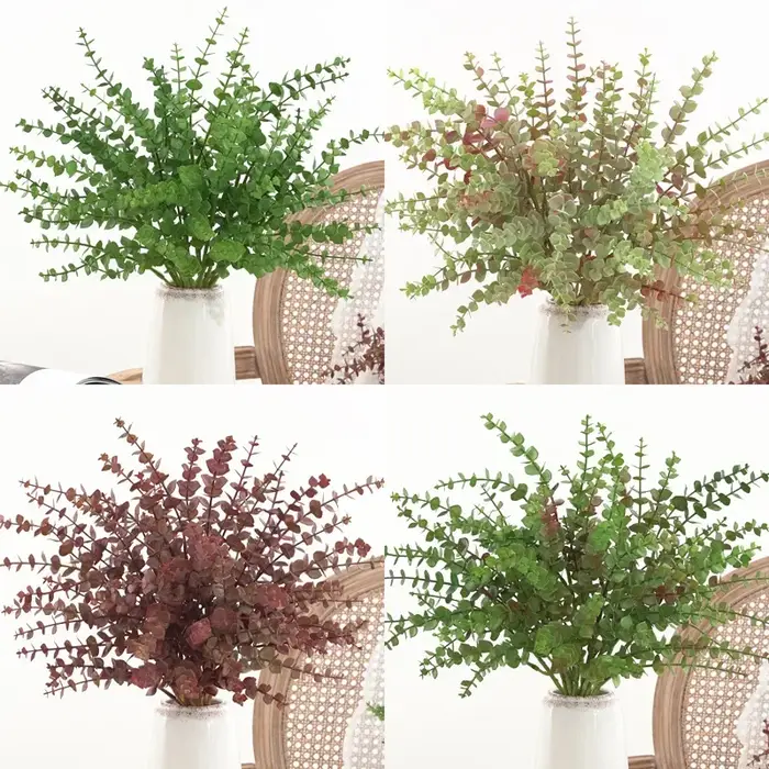 Aloès vert 10 pièces plante de Simulation en plastique Eucalyptus Milan herbe artificielle
