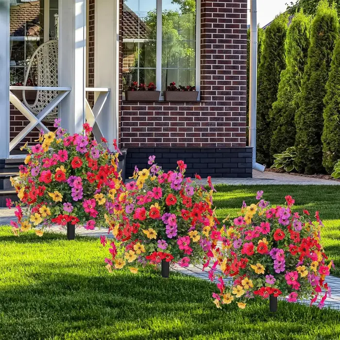 Fleurs artificielles d'extérieur résistantes aux UV