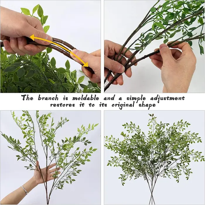 Plante verte artificielle de 43.3 pouces