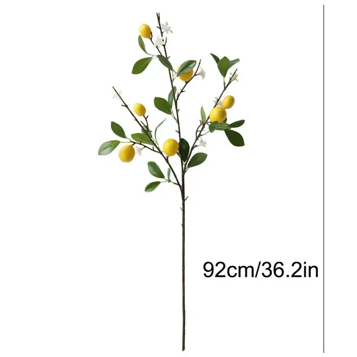 1 branche de citron artificielle avec fruits