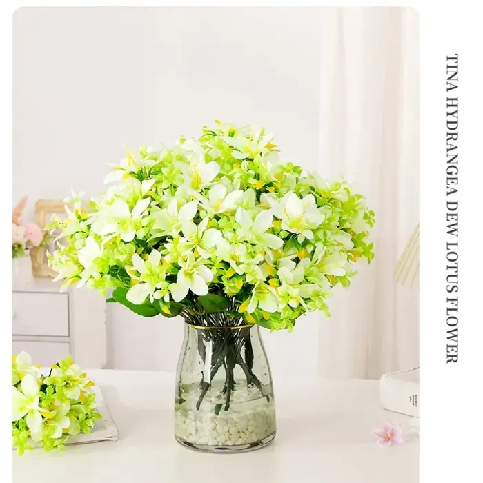 InjSimulation-Bouquet de Lys Artificiel Jaune