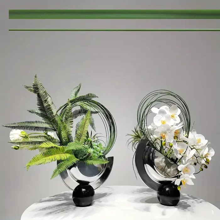 Tige de fleur verte foncée artificielle, 5 pièces, matériel Floral, accessoires de tige de fil faits à la main pour la décoration de la maison et du mariage