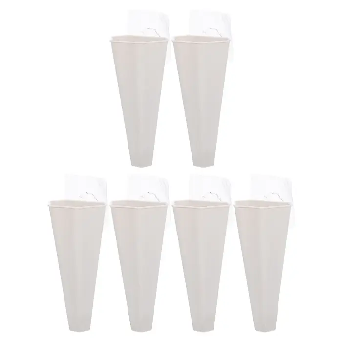 Lot de 6 pots de fleurs suspendus