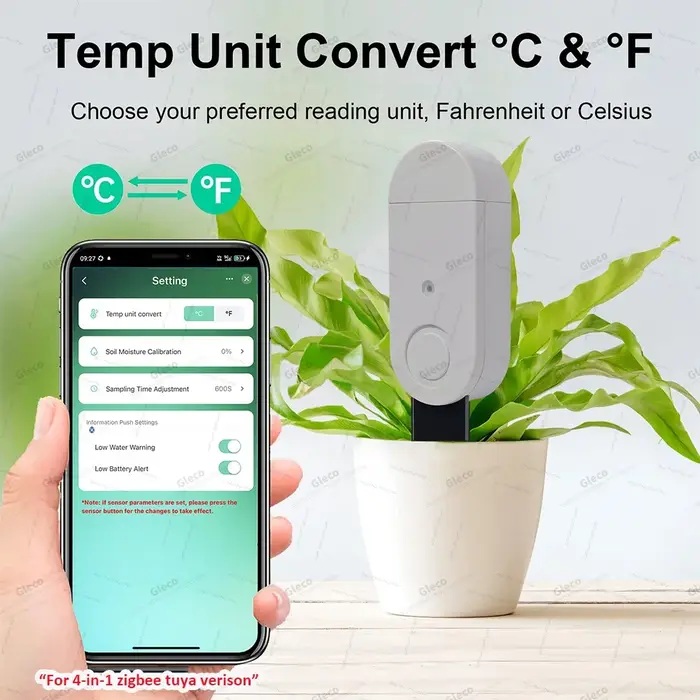 Testeur de sol Zigbee, capteur d'humidité