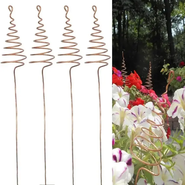Electroculture – 6 piquets en cuivre pour plantes