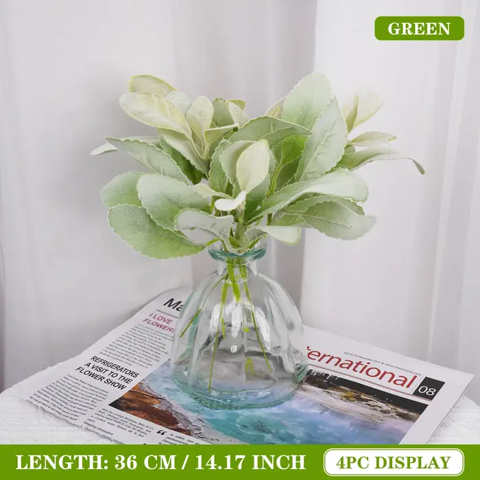 Simulation de flocage du cuir chevelu d'oreille de lapin, plantes artificielles, décoration de la ma
