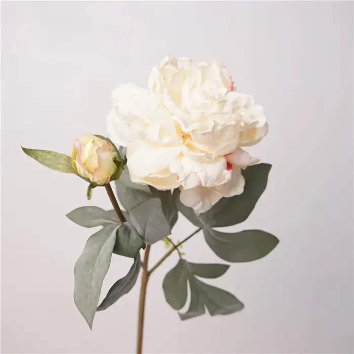 3 pièces de fleurs artificielles en soie de style européen vintage