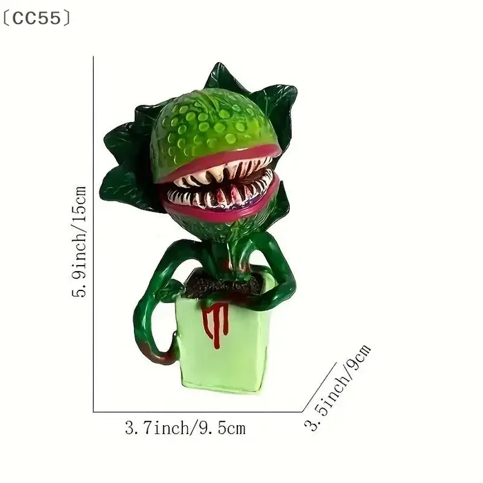 MaveraCC55、21 pièce Halloween horreur décoration cannibale fleur résine ornement jardin carnivore plante artisanat